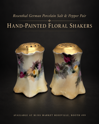 Antique Bavaria Porcelain Salt and Pepper Shakers R.C. Rosenthal Versailles, Circa 1891–1906