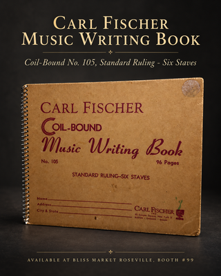 Carl Fischer Coil-Bound Music Writing Book No. 105 - Used
