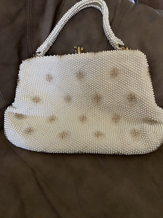 Vintage Lumured Corde Beaded Handbag