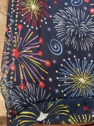 Americana Scarf with gold accent decor #62 VV MTS|81313