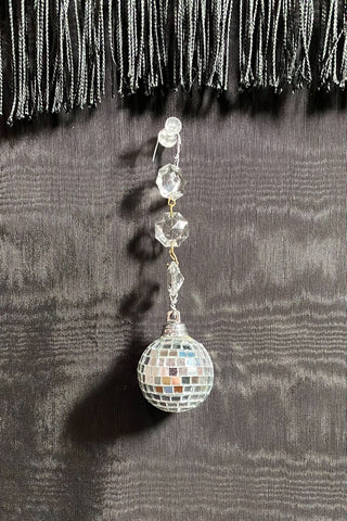 Mirrored Disco Globe 1.5 inch Diameter w/three Prisms RSV|131328