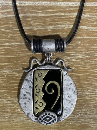 Aztec style pendant, 18" chain RSV