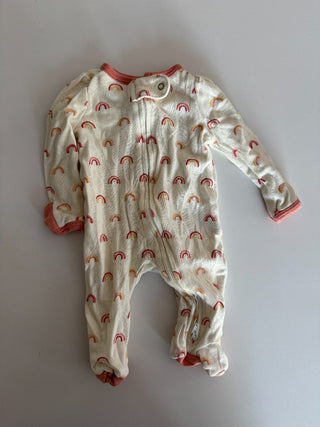 0M - Newborn Rainbow Pajama Onesie - Cloud Island RSV