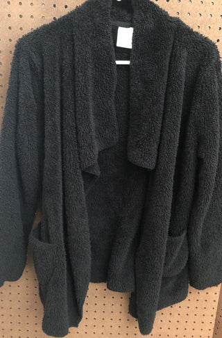 Medium Black Fuzzy Sweater MTS|143979