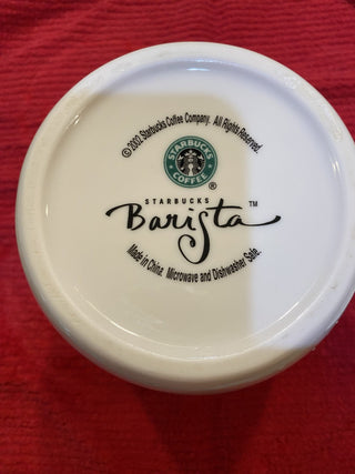 2002 Starbucks Abbey Barista ceramic canister RCD