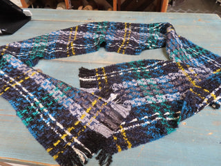 Blue black green scarf MTS|126309