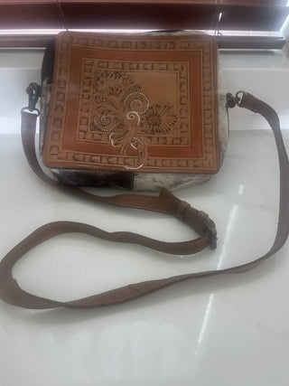 Vtg. Lather Crossbody Purse-RSV|94480