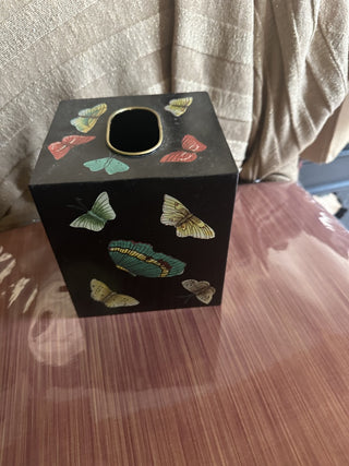 #62 VV Tin Butterfly Tissue box MTS|58335