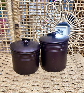 Metal Cannister with Lid (small)|67019