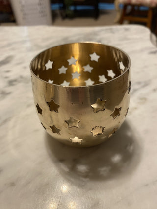 Vintage solid brass tea lite candle holders RCD|98464