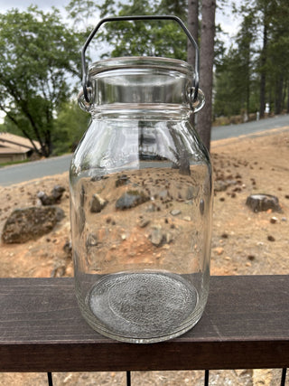 12F 1930s Owens Illinois Milk Gallon Jar Farmhouse Kitchen Collectible Glass RSV|68922