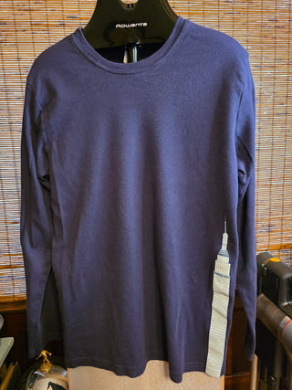 MTS Vtg Gama Go Navy LS Empire State Bldg Tee *XL*