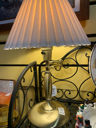 Kenroy brass swing arm lamp MT