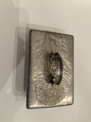 Vintage Cigarette Box w/Pewter Lid MTS|56596