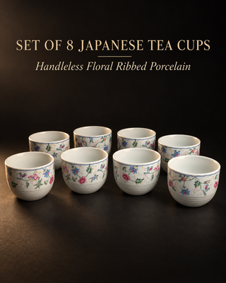 Set of 8 Japanese Yunomi Style Tea Cups