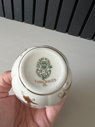 Hand painted floral gold small vase RSV
