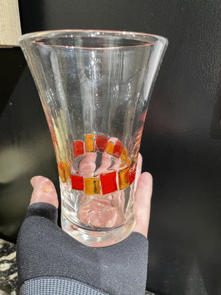 Colorful Tile Mosaic beverage glass RSV