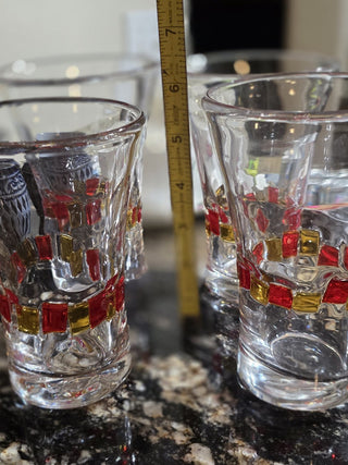 Colorful Tile Mosaic beverage glass RSV