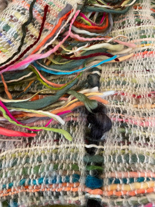 World Market Hand Loomed Fringed Scarf|49851