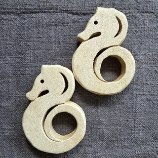 White Seahorse Wall Decor - Set of 2