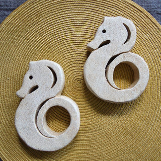 White Seahorse Wall Decor - Set of 2