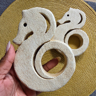 White Seahorse Wall Decor - Set of 2
