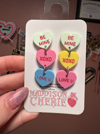 Conversation Heart Earrings MTS