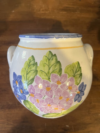 Floral Jar Pot hand painted RCD
