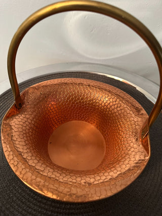 Copper Basket Hammered MTS|86585