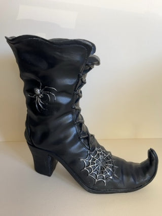 Witch's Lace Up Booth with Spider and Web