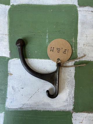 Antique Brass wall hook /fluted|83641