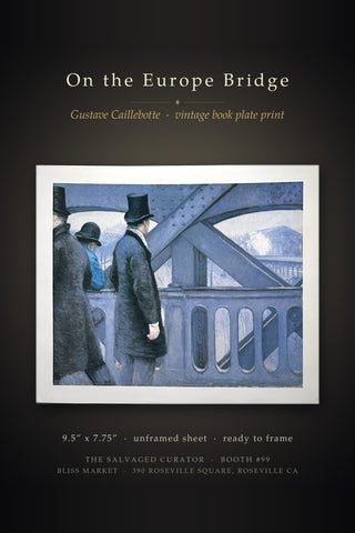 On the Europe Bridge Gustave Caillebotte Le Pont de l'Europe Book Print