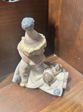 10H Lladro Spain 5277 Clown with Dog Porcelain Figurine MTS
