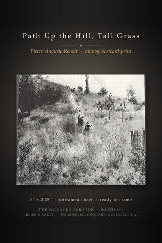 Path Up the Hill Tall Grass Postcard Art Book Print 4.75x4 Pierre Auguste Renoir