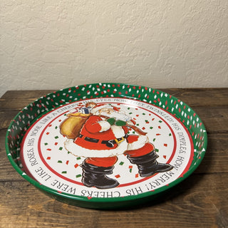 Vintage Santa Claus Tin Serving Tray MTS|125469