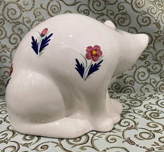 Blue-Eyed Cat Flowered Ceramic RSV|75036