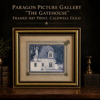 Paragon Picture Gallery The Gatehouse Framed Art Print Caldwell Gold 26"