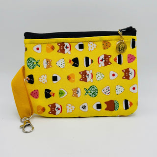 Handmade Coin Bag - Yellow dogs and rice cakes - RCD|135319