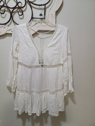 Forever 21 White Dress M RCD|95560