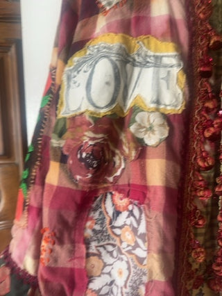 Reversible patchwork jacket