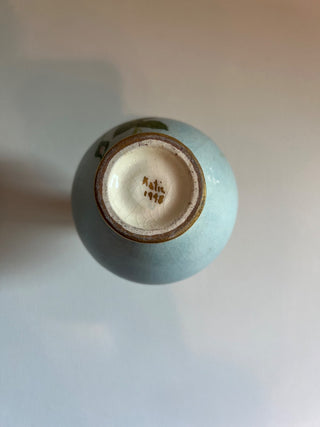 Hand painted gold floral small vase RSV|54226