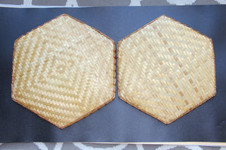 Nesting Hex Woven Bamboo Trays 2