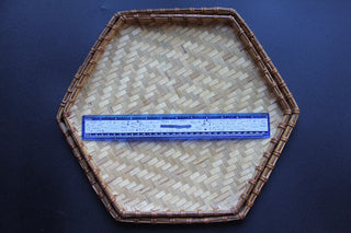Nesting Hex Woven Bamboo Trays 2