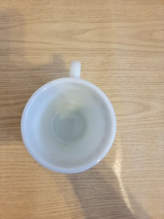 JMD- Pyrex Butterfly Gold Milk Glass Mug