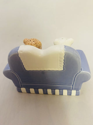 Teddy bears on a couch salt & pepper shakers RCD|49568