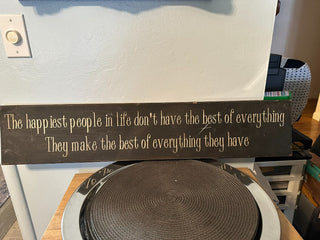 Wall Art Happiest People Board MTS