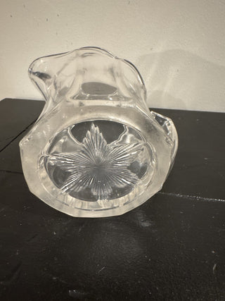 AJ - Vintage Small Clear Glass Pitcher MTS