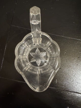 AJ - Vintage Small Clear Glass Pitcher MTS