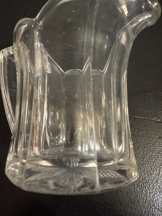 AJ - Vintage Small Clear Glass Pitcher MTS