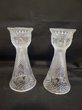 1979 Avon Fostoria Candle Holder & Vase - Set of 2 RCD|96383